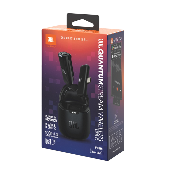 Microfono JBL Quantum Stream Corbatero - Negro