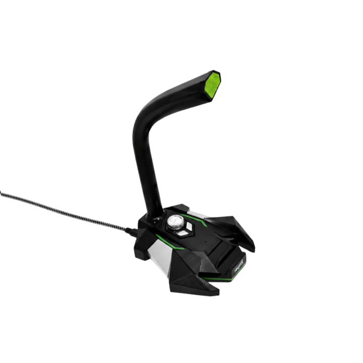 Microfono Nisuta Gaming USB con Luces LED - Negro NSMICGU2