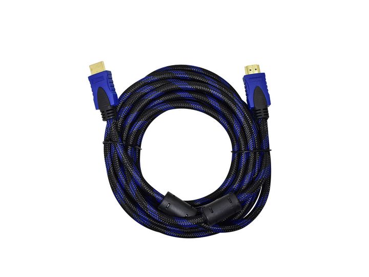 Cable Nisuta Hdmi V1.4 Malla de Tela - Azul NSCAHD10M