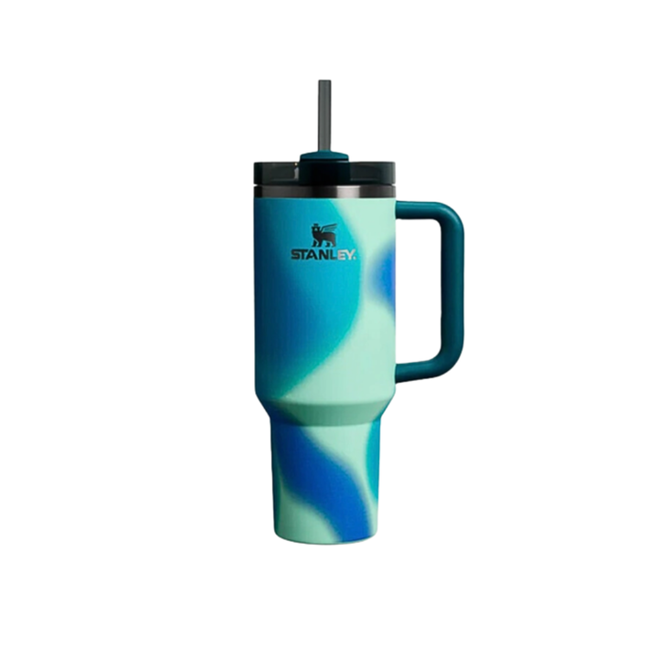 Vaso Stanley con Sorbete 1.18L 11 Horas Frío - Coastal Teal Motion Quencher Tumb