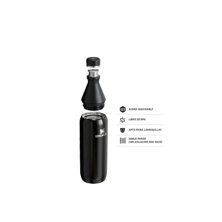 Botella Stanley 0.59L - Black Slim Bottle