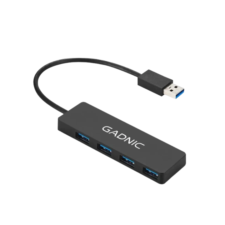 Adaptador Gadnic HUB 4 Puertos USB - Negro ADAP0013
