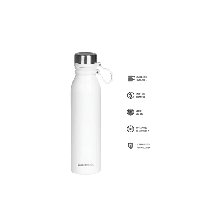 Botella Waterdog 750CC - Blanco BUHO750WH