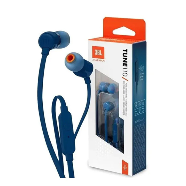 Auriculares JBL Tune 110 C/ Cable - Azul