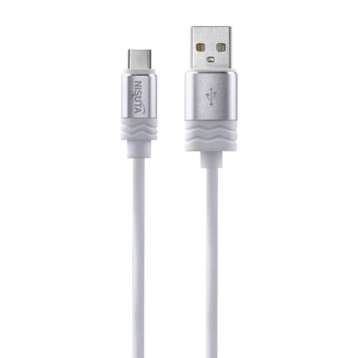 Cable Nisuta USB a Tipo C 1M - Blanco NSCAUSC1