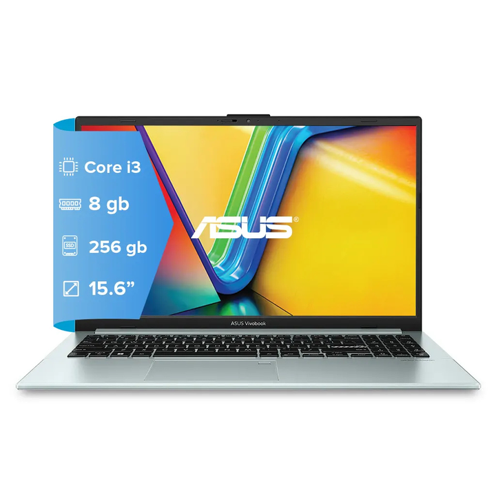 Notebook Asus E150I3 N305 8GB SSD 256GB 15.6" - Silver