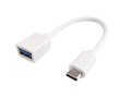 Cable Nisuta USB 3.1 Tipo C a USB 3.0 AF de 0.15M (blanco NSADUSC3)
