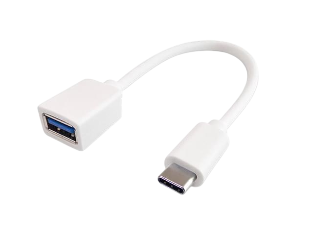 Cable Nisuta USB 3.1 Tipo C a USB 3.0 AF de 0.15M (blanco NSADUSC3)