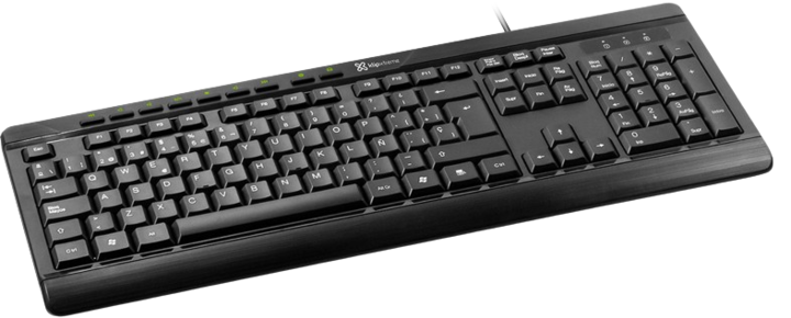 Teclado Klip Xtreme Óptico Compass - Negro KKM252S