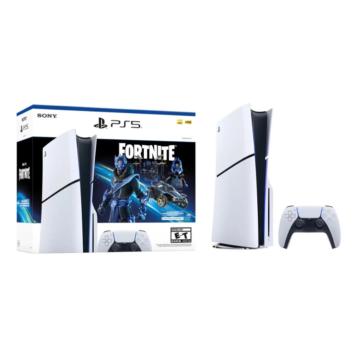 Playstation 5 Sony Slim C/ Joystick Fortnite - Blanco Digital