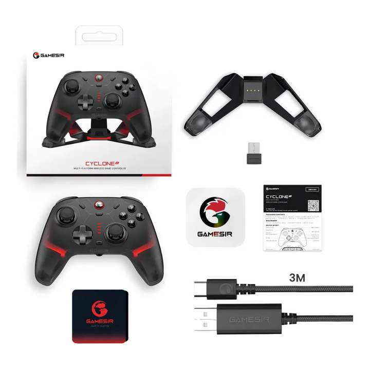 Joystick Gamesir Cyclone 2 con Cargador - Negro