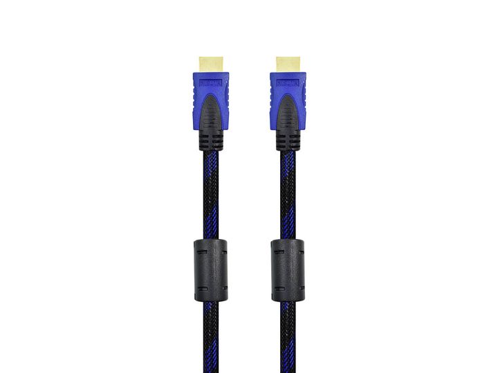 Cable Nisuta Hdmi V1.4 Malla de Tela - Azul NSCAHD10M
