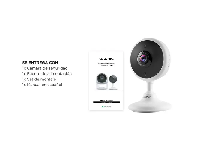 Camara de Seguridad Gadnic IP P2P Wifi - Blanco P2P00002