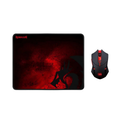 Mouse + Mousepad KIT Redragon - Negro M601WL-BA