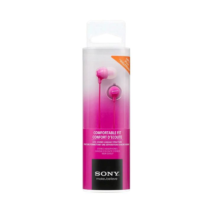 Auriculares Internos Sony C/ Cable MDR-EX15LP - Rosa